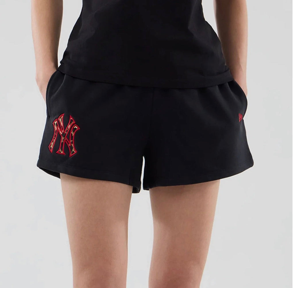 new era bermuda logo leopardato donna