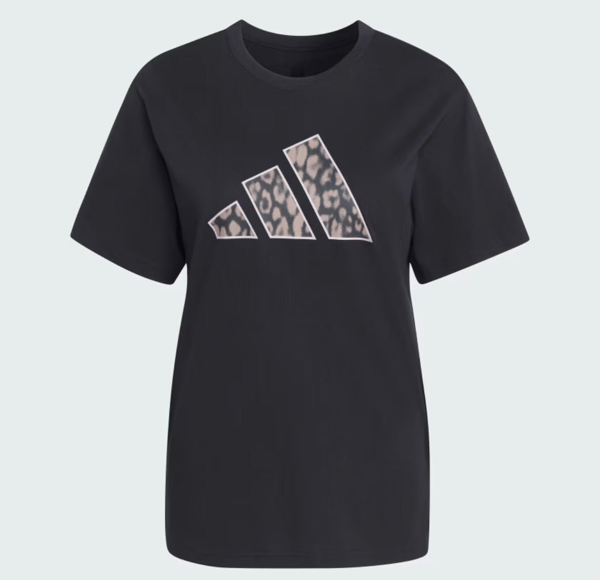 adidas t-shirt donna logo leopardato