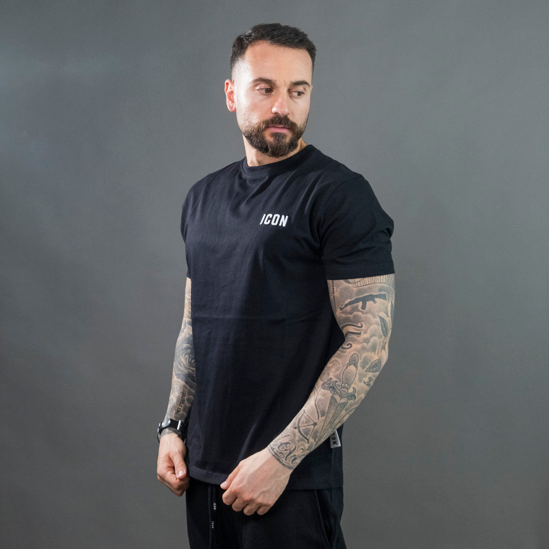 Icon t-shirt con ricamo uomo