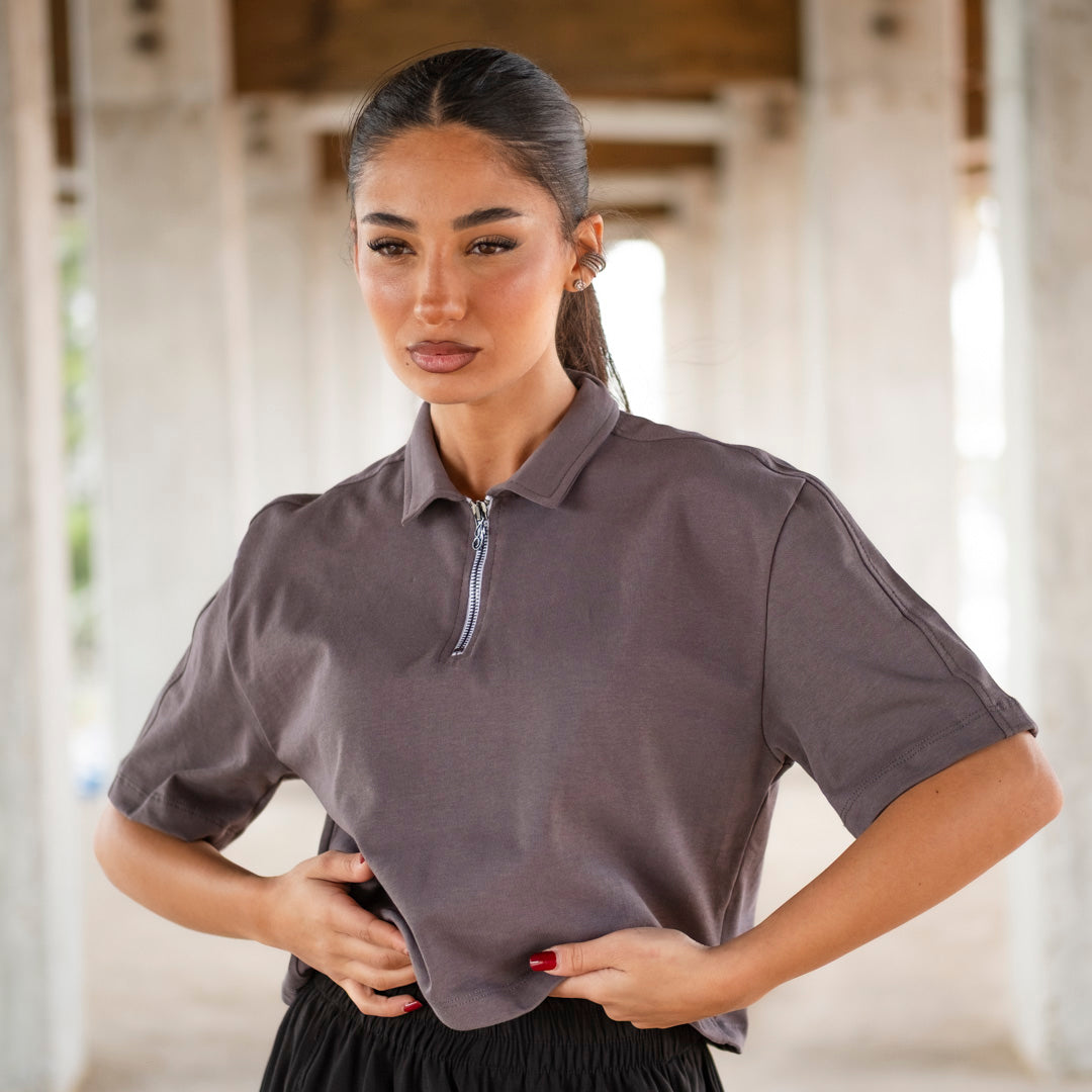 POLO HULK DONNA CON ZIP donna