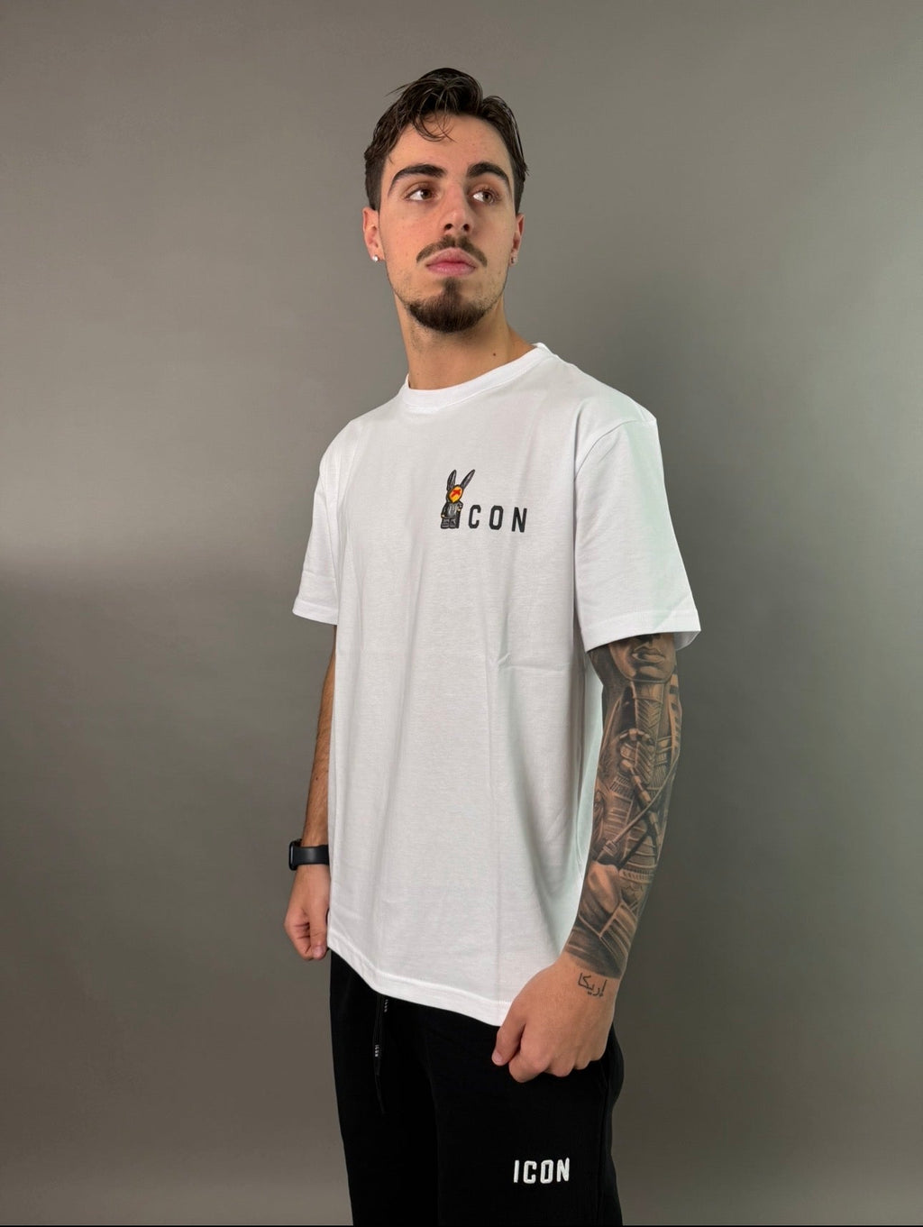 icon t-shirt uomo stampa pupazzo