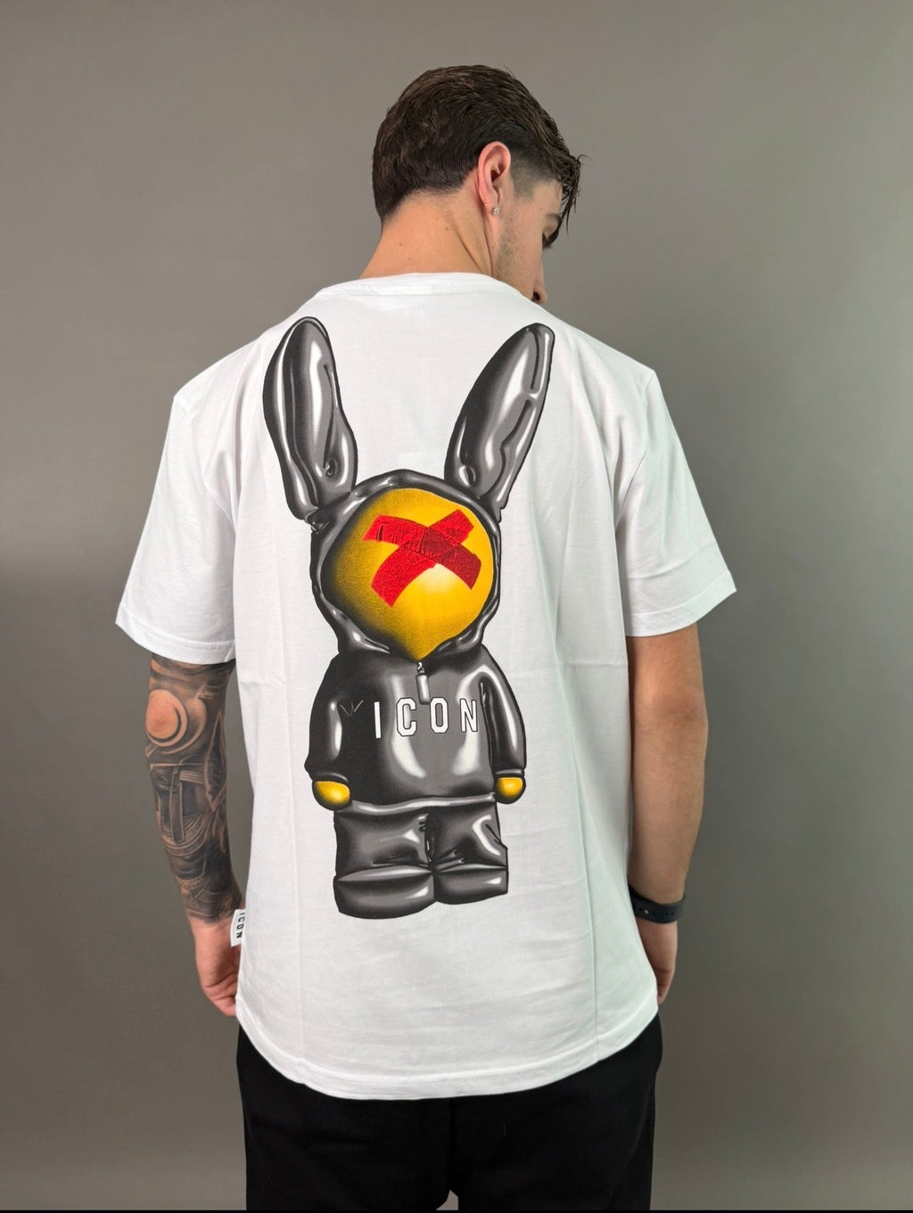icon t-shirt uomo stampa pupazzo