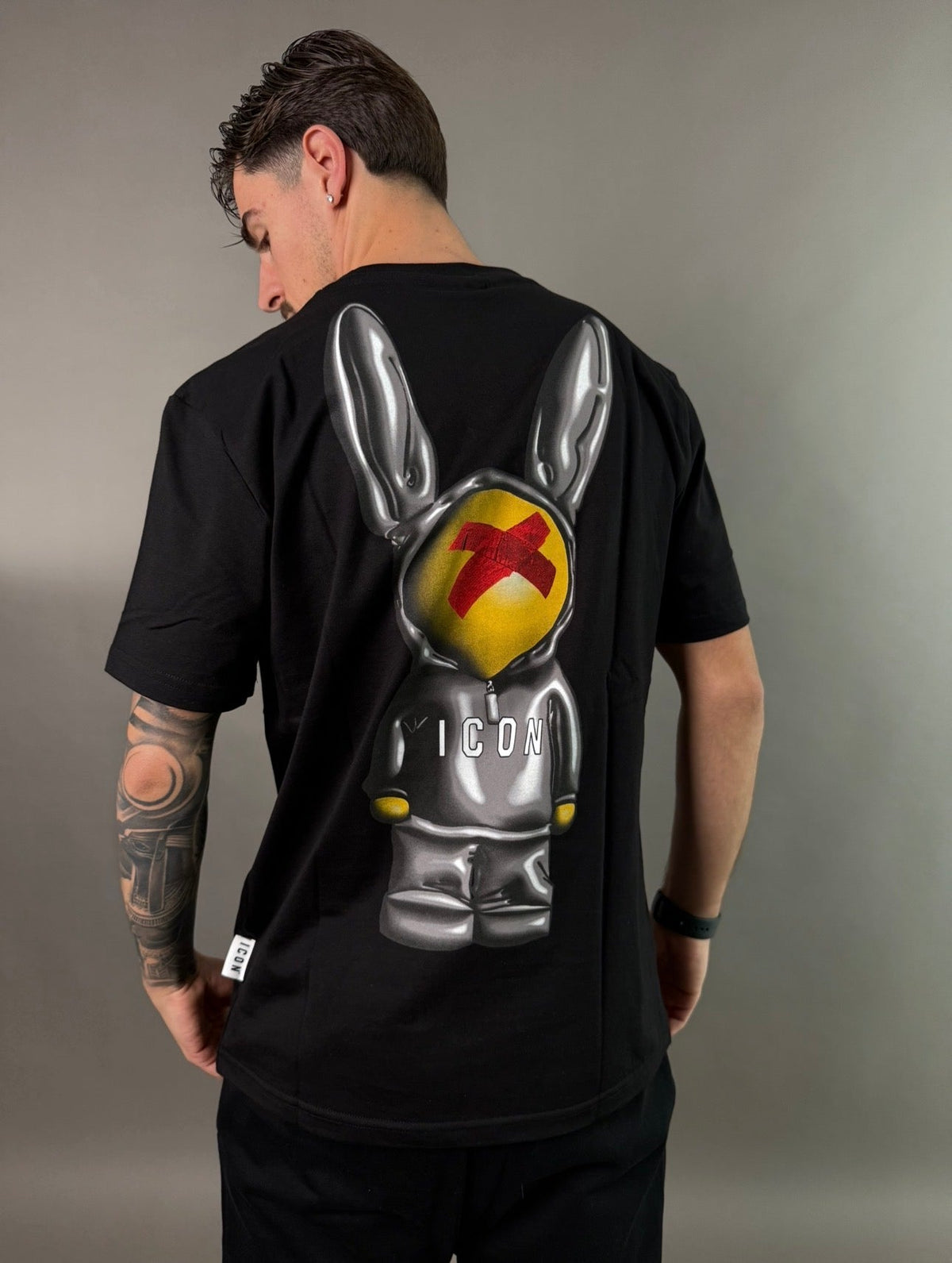 icon t-shirt uomo stampa pupazzo