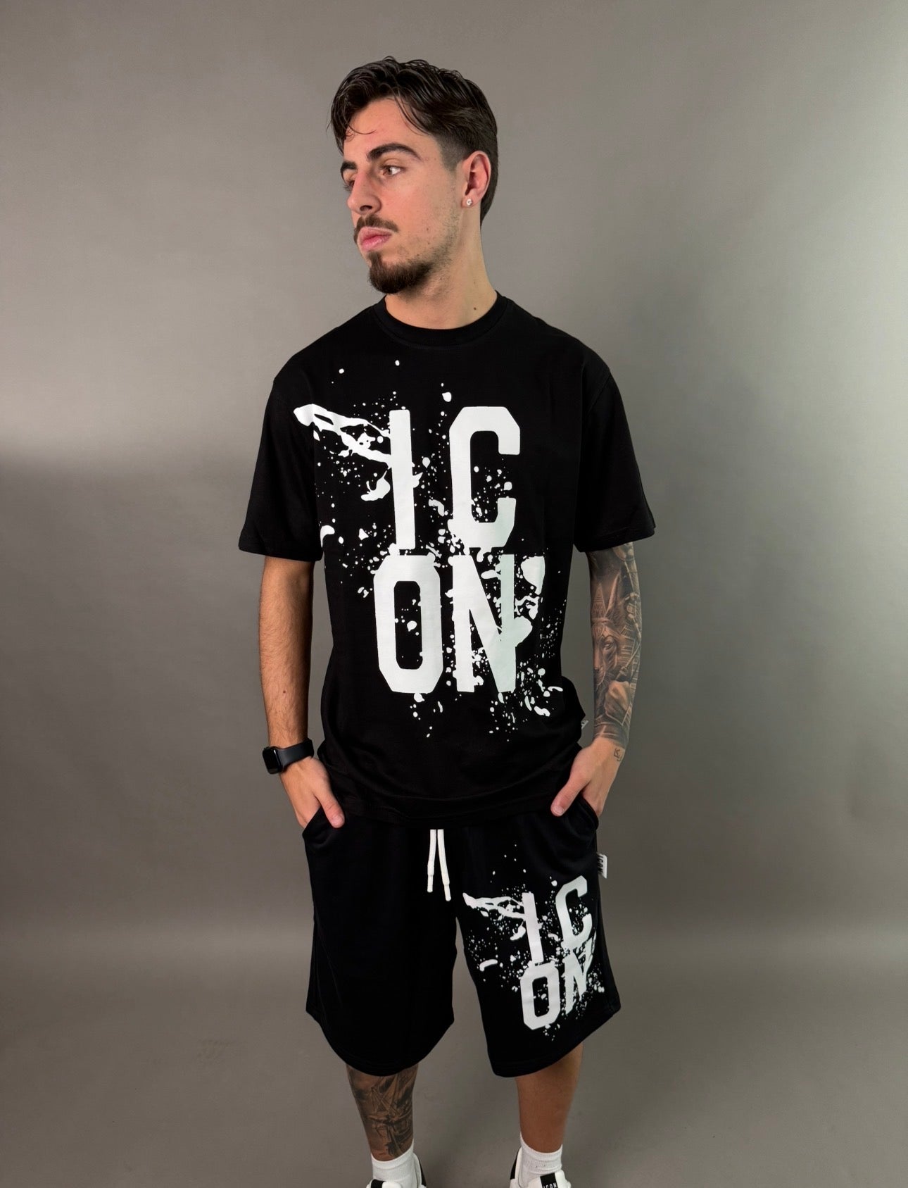 icon t-shirt logo new splash uomo