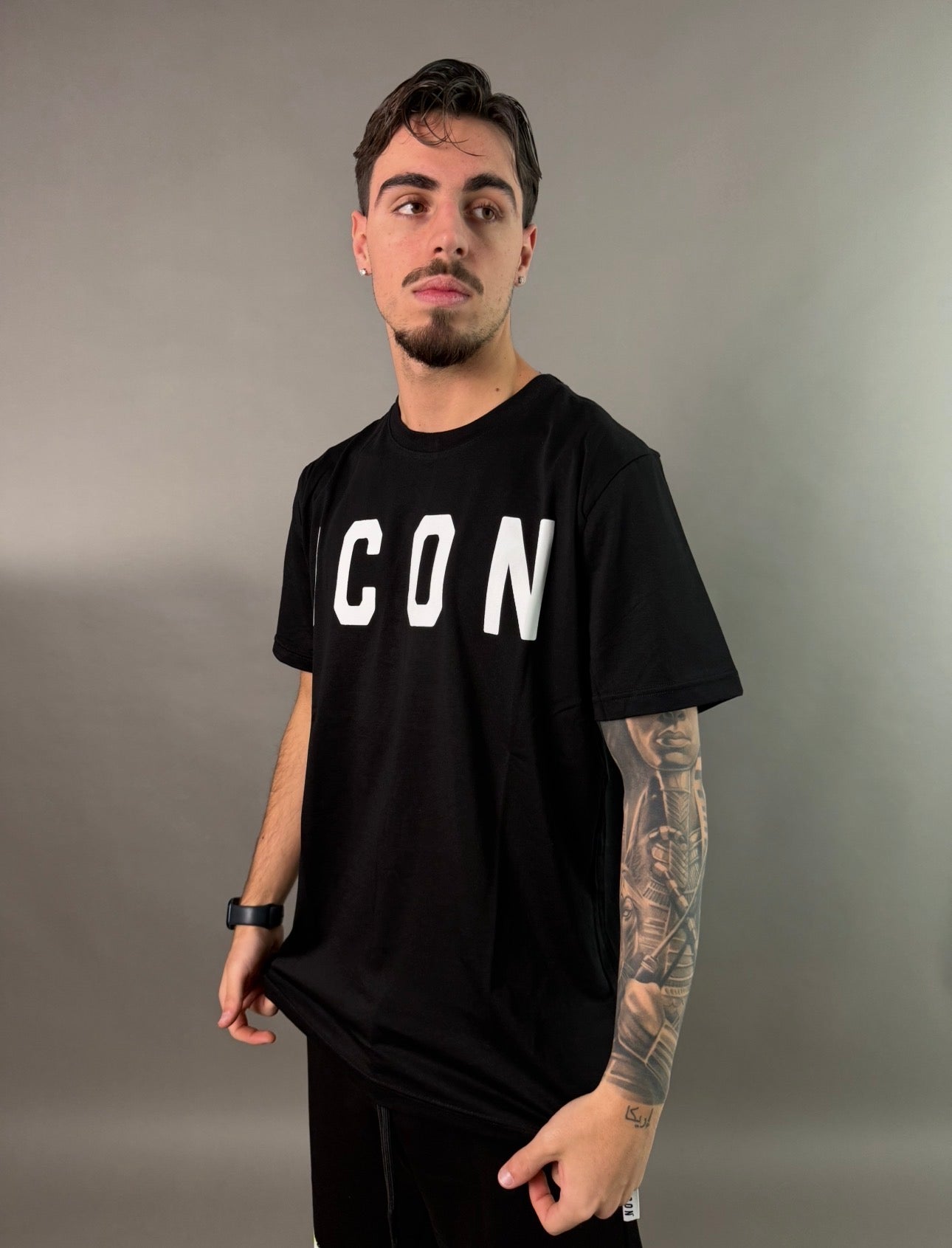 icon t-shirt basica logo grande