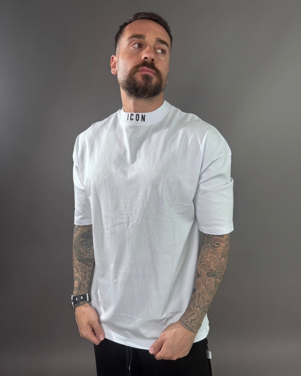 icon t-shirt mezzocollo