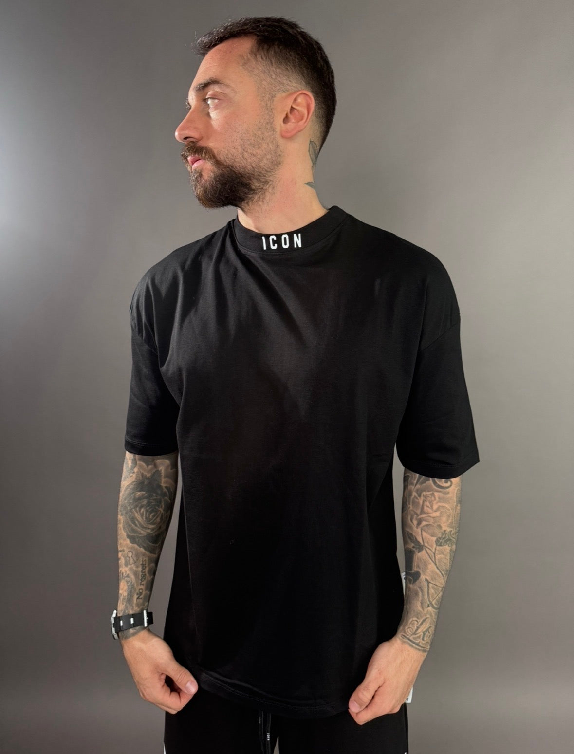 icon t-shirt mezzocollo