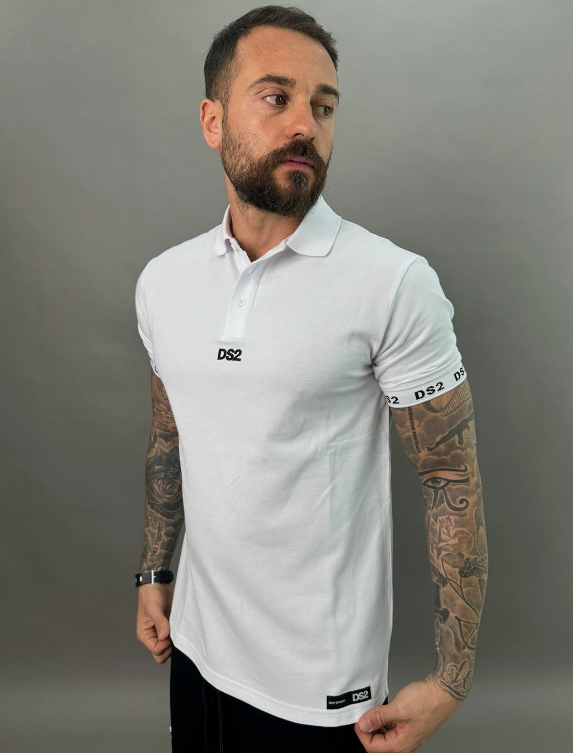 ds2 polo scritta braccio