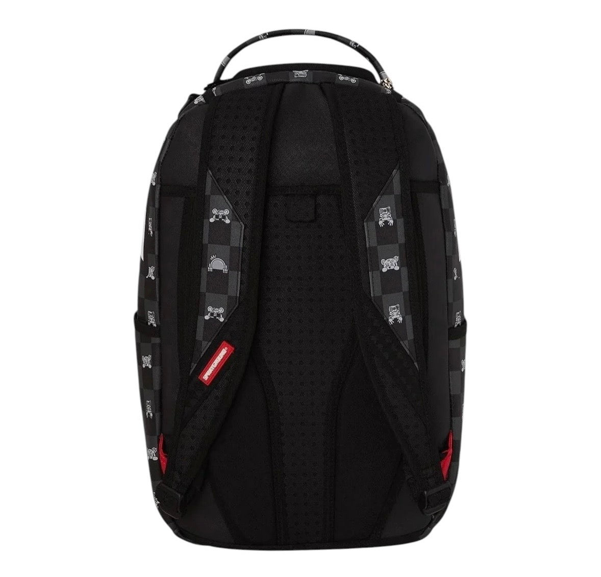 SPRAYGROUND GRAY PEEKING CHARACTER CHECK
