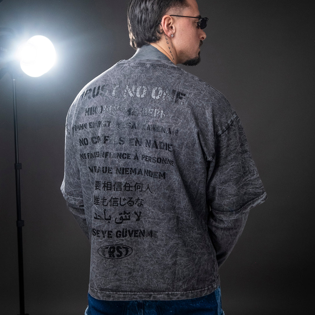 trust no one t-shirt longsleev stone was