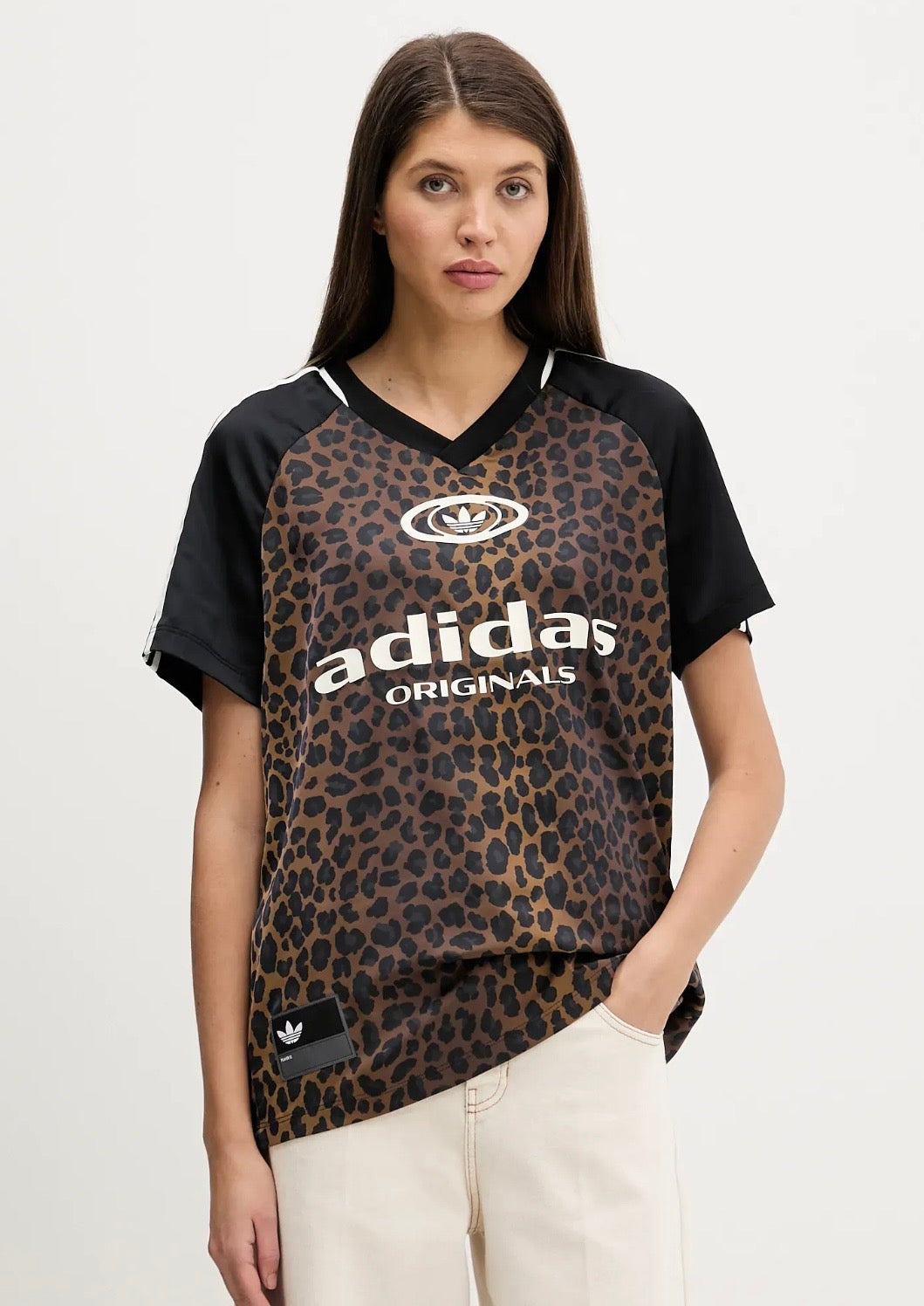 adidas t-shirt leopardata donna