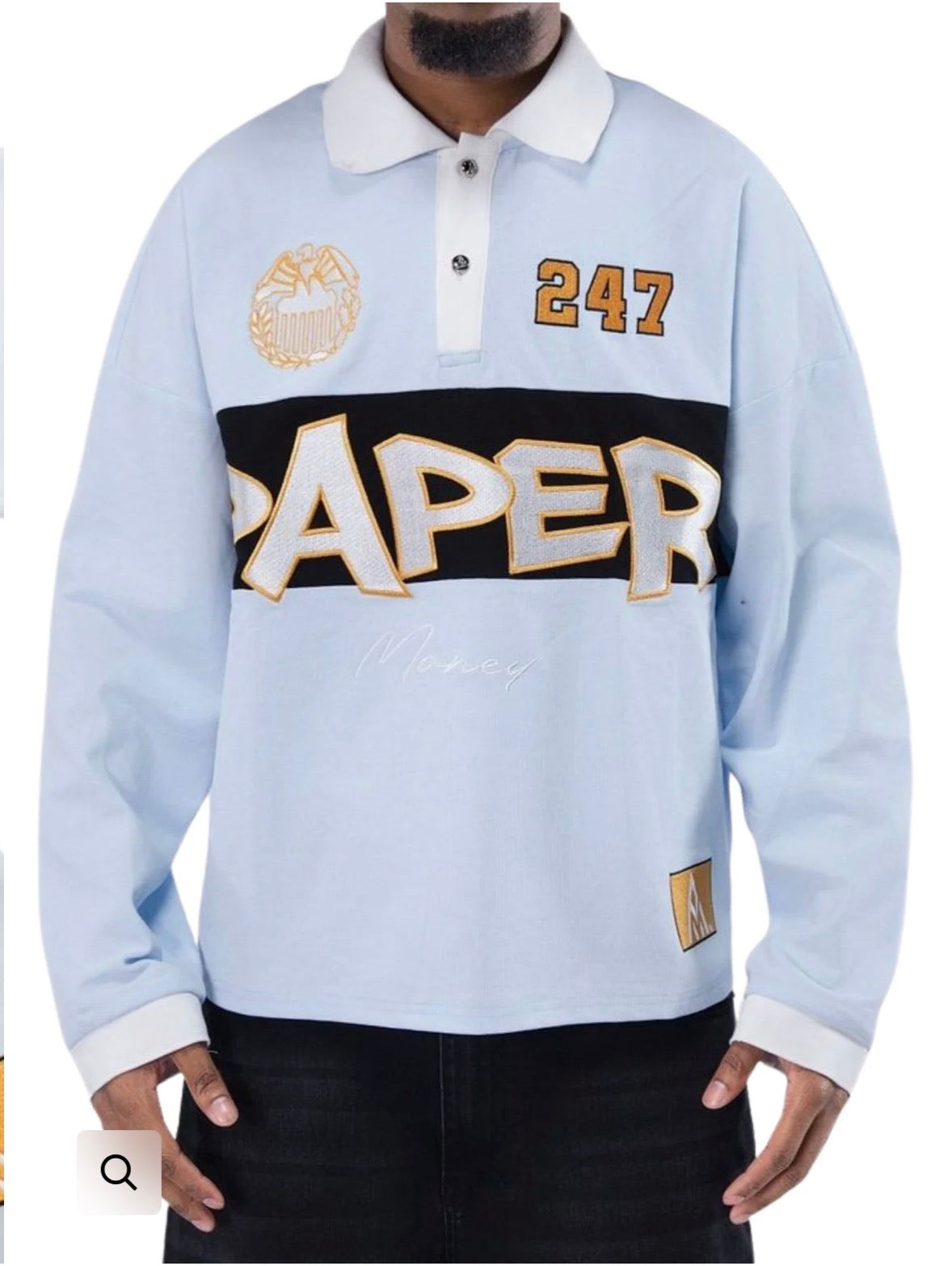 Paper money polo rugby