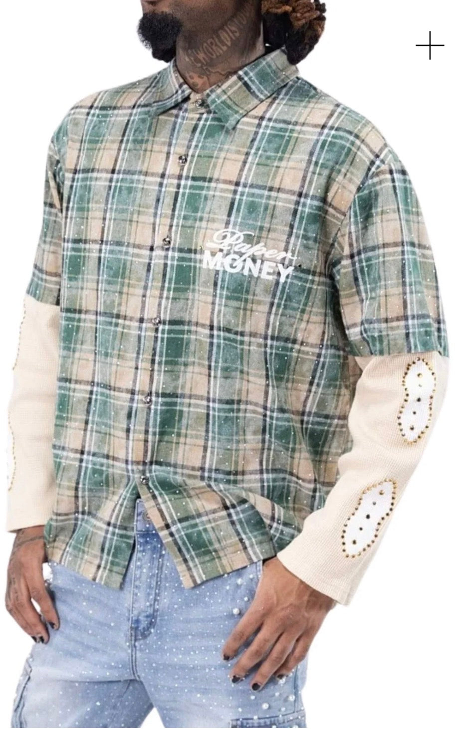 Paper money camicia flannel