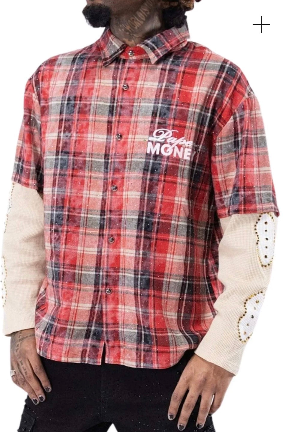 Paper money camicia flannel