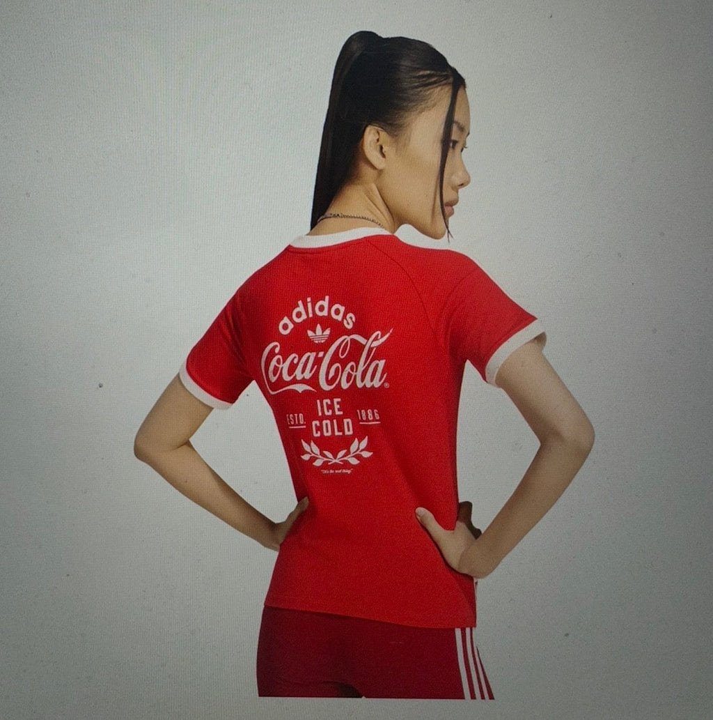 adidas t shirt coca cola donna