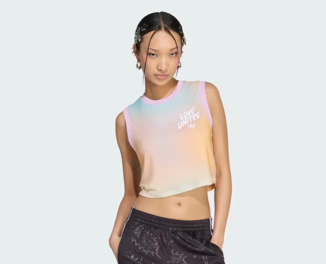 ADIDAS PRIDE AOP TANK donna