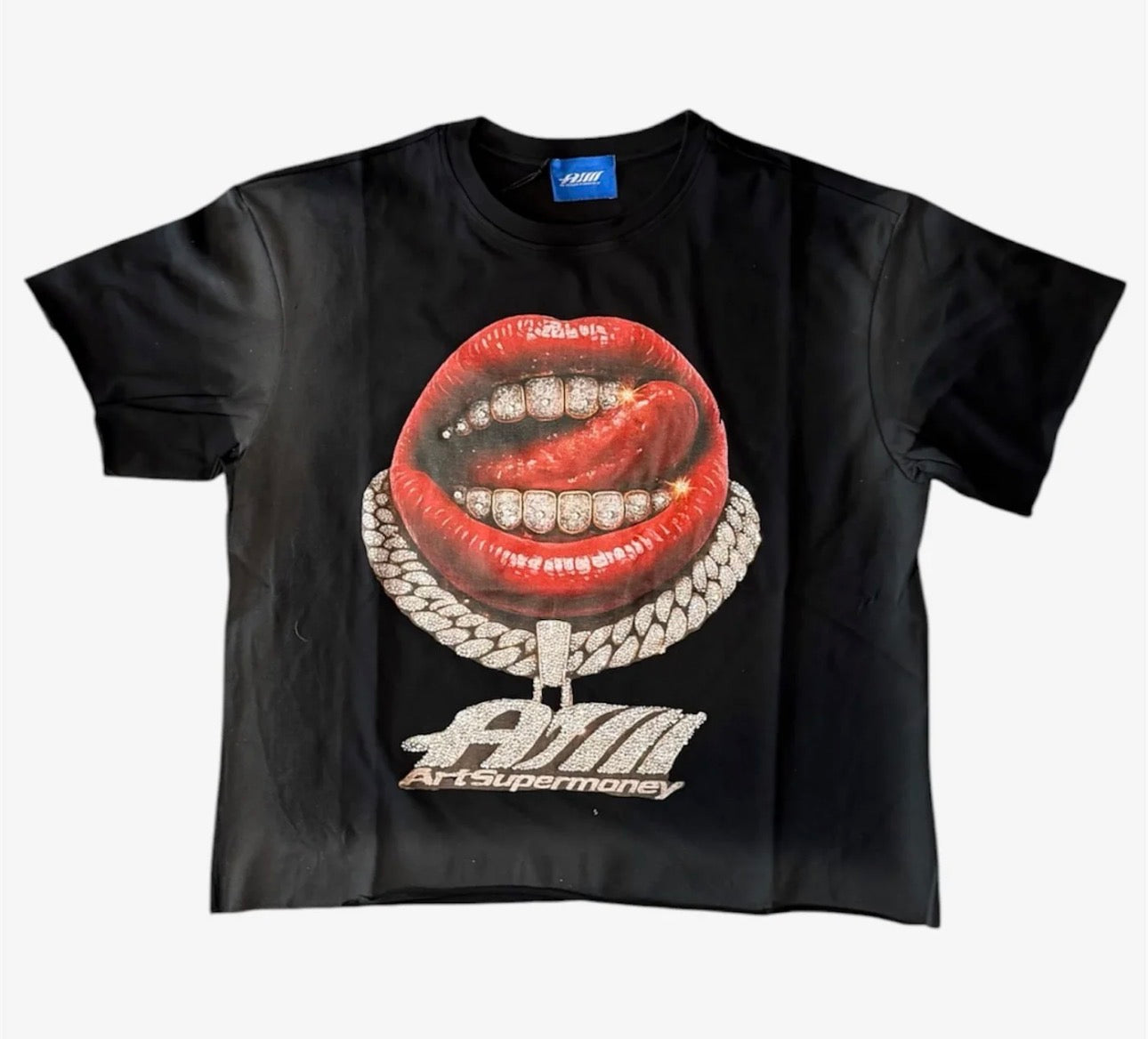 Art super money grillz nero t shirt