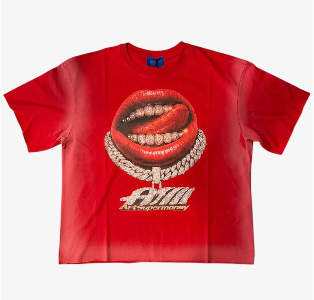Art super money grillz rosso