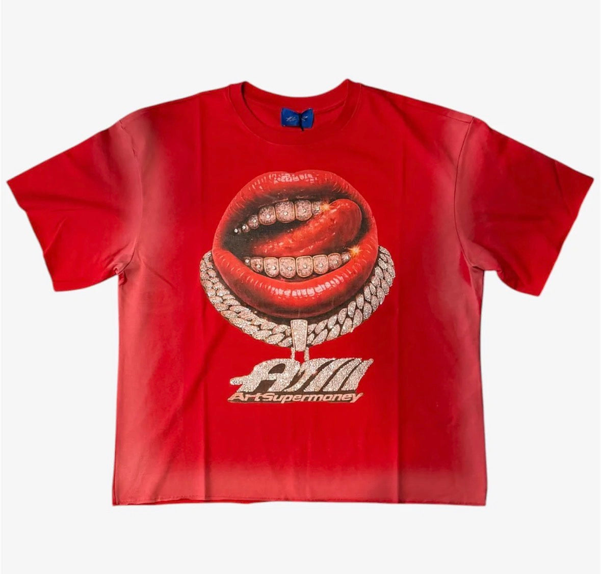 Art super money grillz rosso