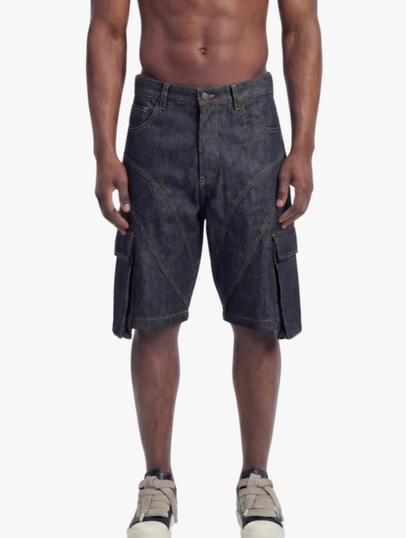 Trust no one bermuda raw denim
