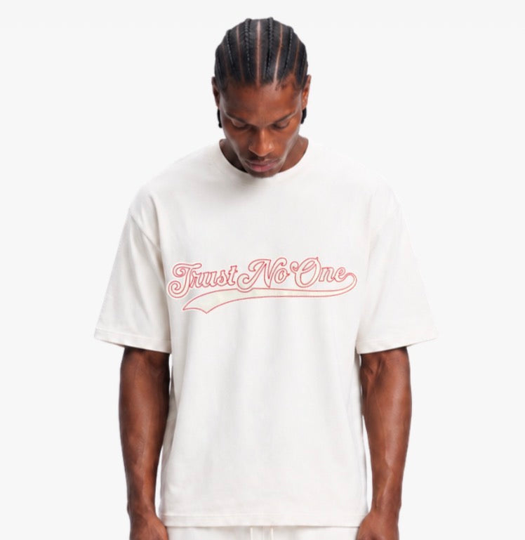 Trust no one t-shirt baseball