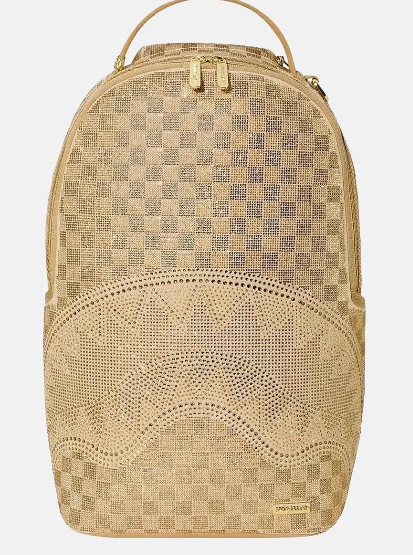 SPRAYGROUNG 2 TONE GOLD TRINITY BACKPACK