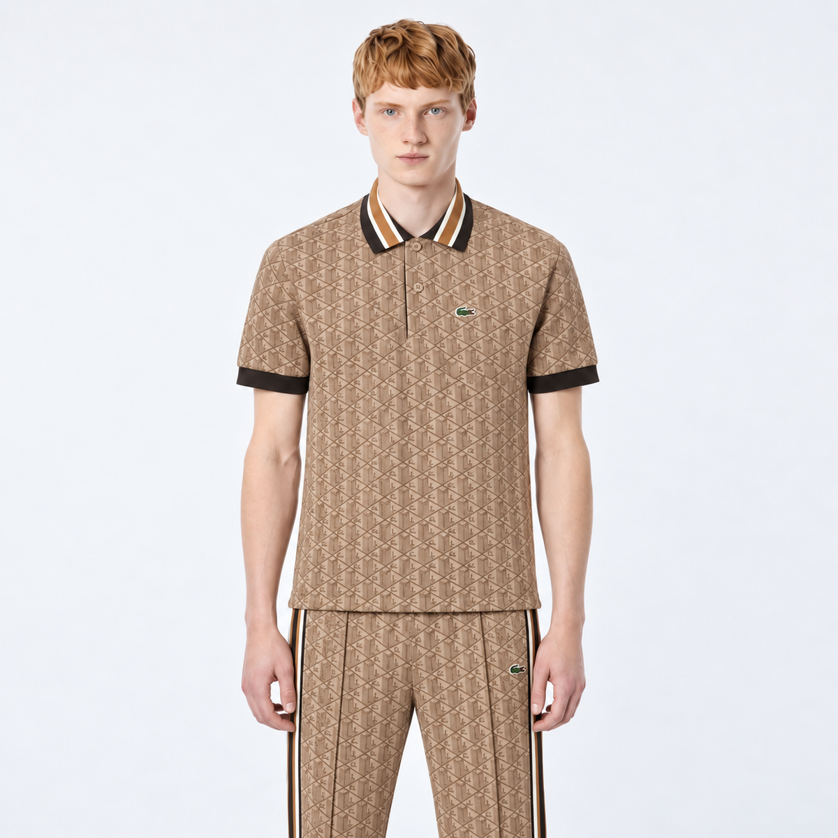 Completo Lacoste Monogram Uomo – Polo e Pantalone N