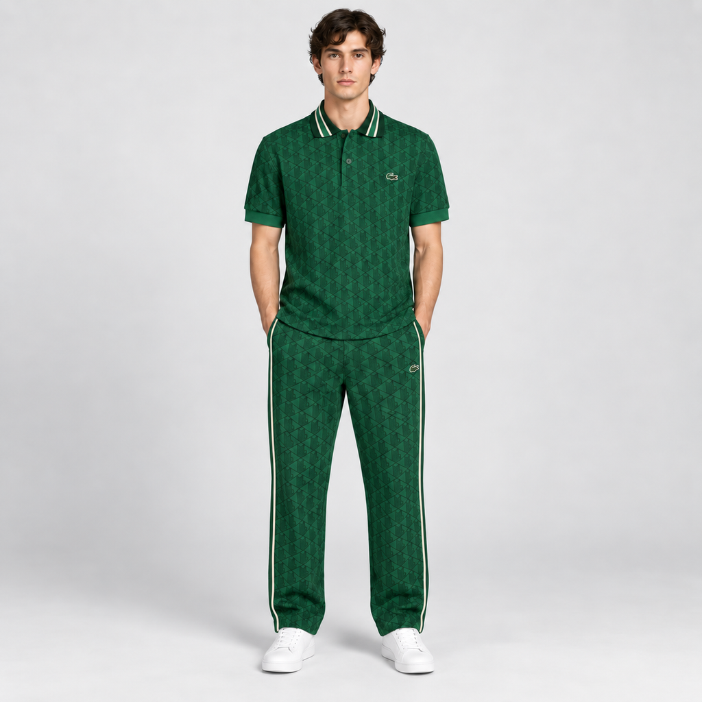 Completo Lacoste Monogram Uomo – Polo e Pantalone