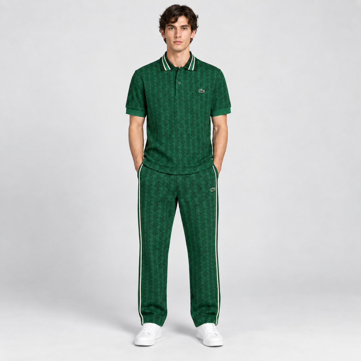 Completo Lacoste Monogram Uomo – Polo e Pantalone