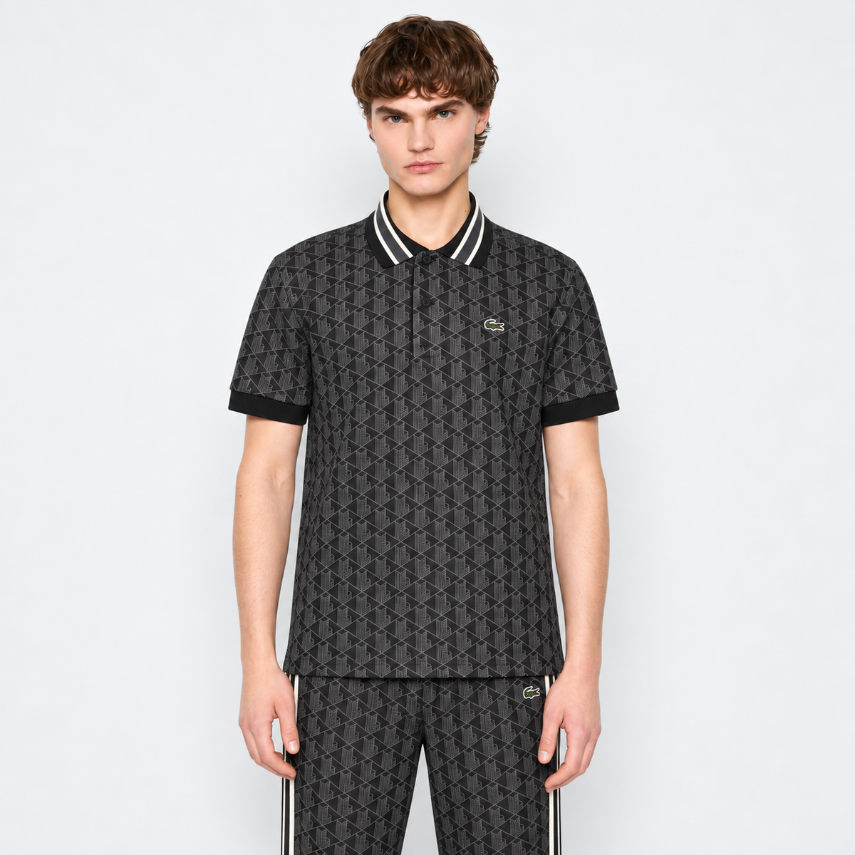 Completo Lacoste Monogram Uomo – Polo e Pantalone N
