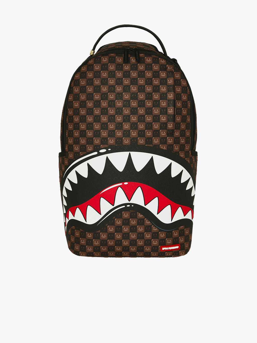 SPRAYGROUND zaino sharks in paris wtf bubble brown check 910b8634nsz marrone