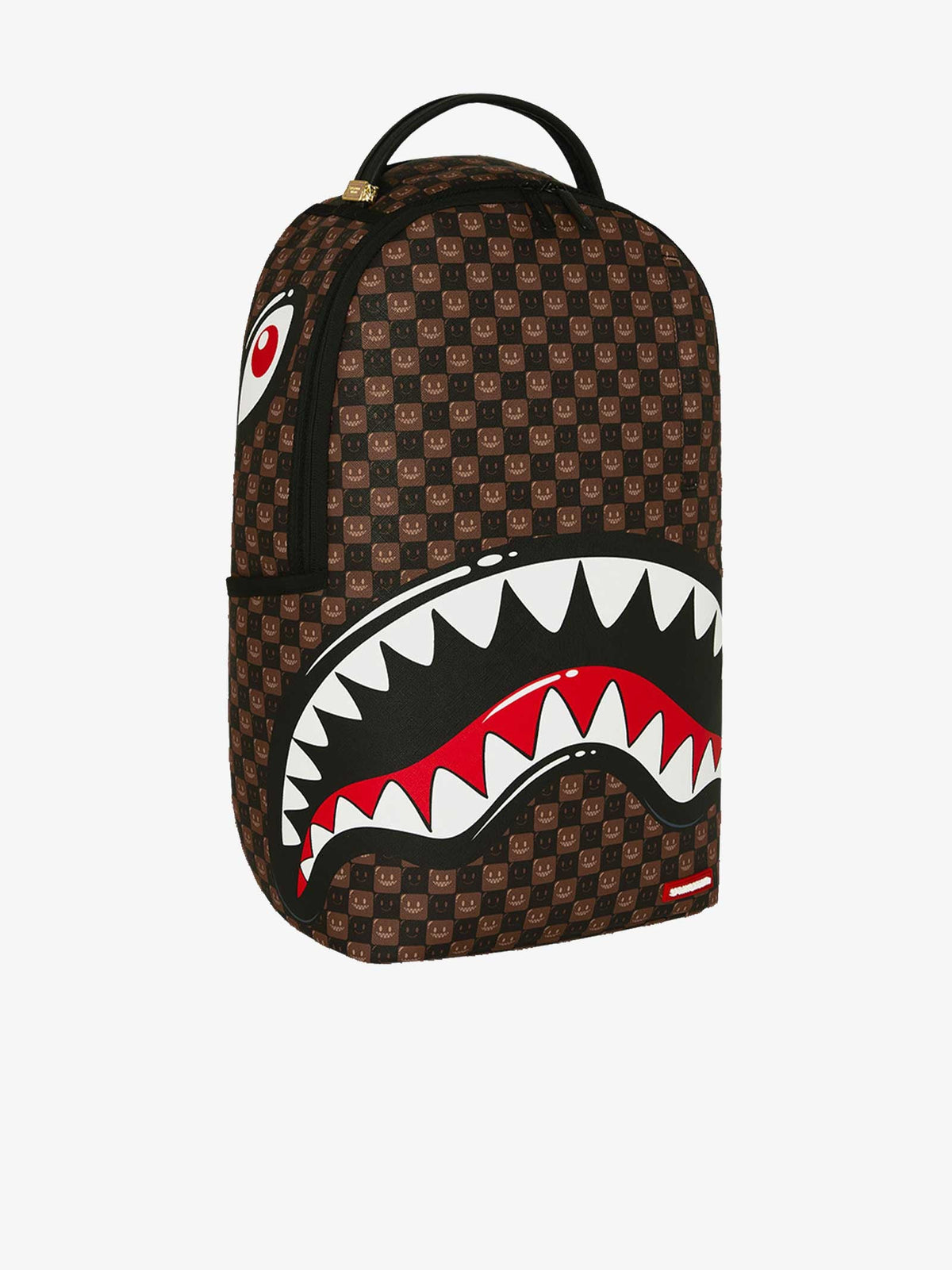 SPRAYGROUND zaino sharks in paris wtf bubble brown check 910b8634nsz marrone