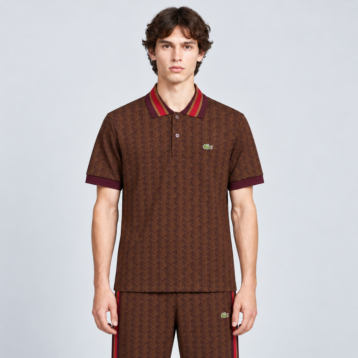 Completo Lacoste Monogram Uomo – Polo e Pantalone M